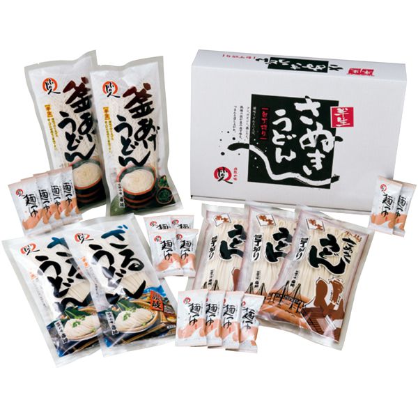 伝統の味 藤麺 包丁切りさぬき半生うどん詰合せ 【夏ギフト・お中元】 [MRW-30S]